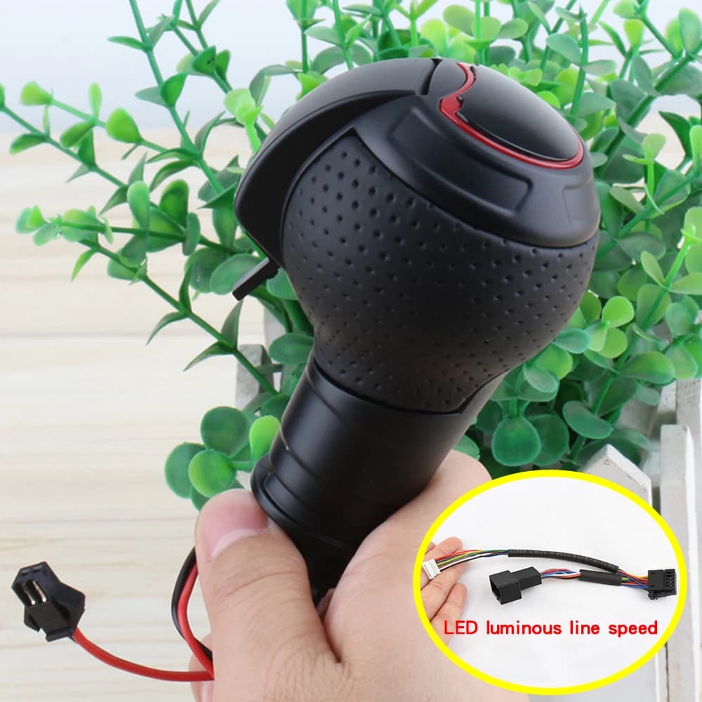 Gear Shift Knob For Audi A3 8V A6 C7 S3 Q3 2 RS 3 4 5 S6 RS6 A7 Shift Lever Head Automatic Led Metal carbon fibre Gearbox Handle
