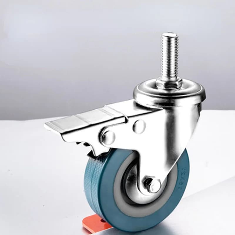 4pcs Heavy Duty 75mm Swivel Castor with Brake Trolley Casters wheels for Furniture - image 5