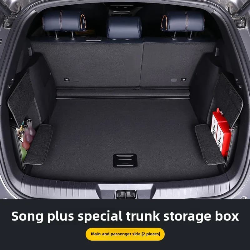 For BYD Seal U Song PLUS Leather Storage Box Special Trunk Storage Box Original Car Custom Car Trunk Left Storage Box - image 3