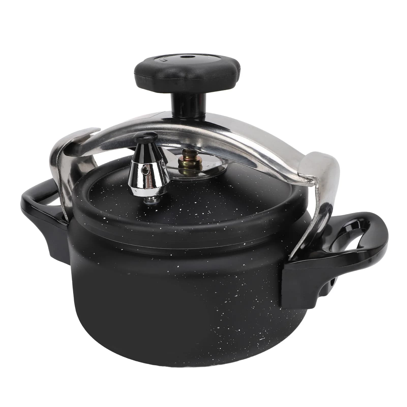 1.5/2/3L Black Pressure Canner, Aluminum Alloy Pressure Cooker, Explosion Proof, Compound Bottom, Multi-Stove Compatible - image 5