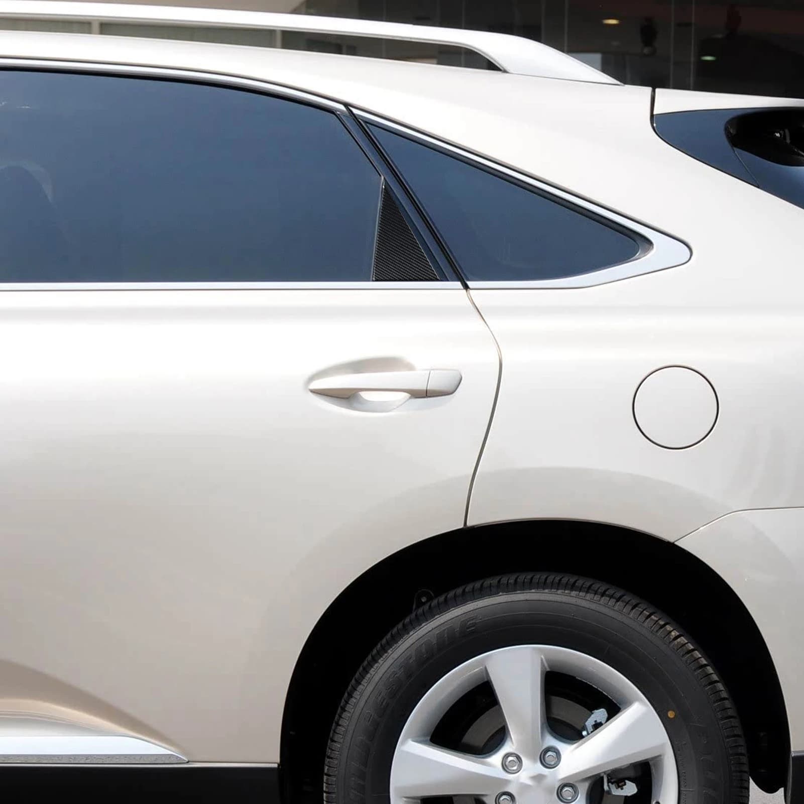 Real Carbon Fiber Car Accessories C-pillar Panel Cover Soft Sticker For Lexus RX350 RX450h 2010 2011 2012 2013 2014 2015 - image 4