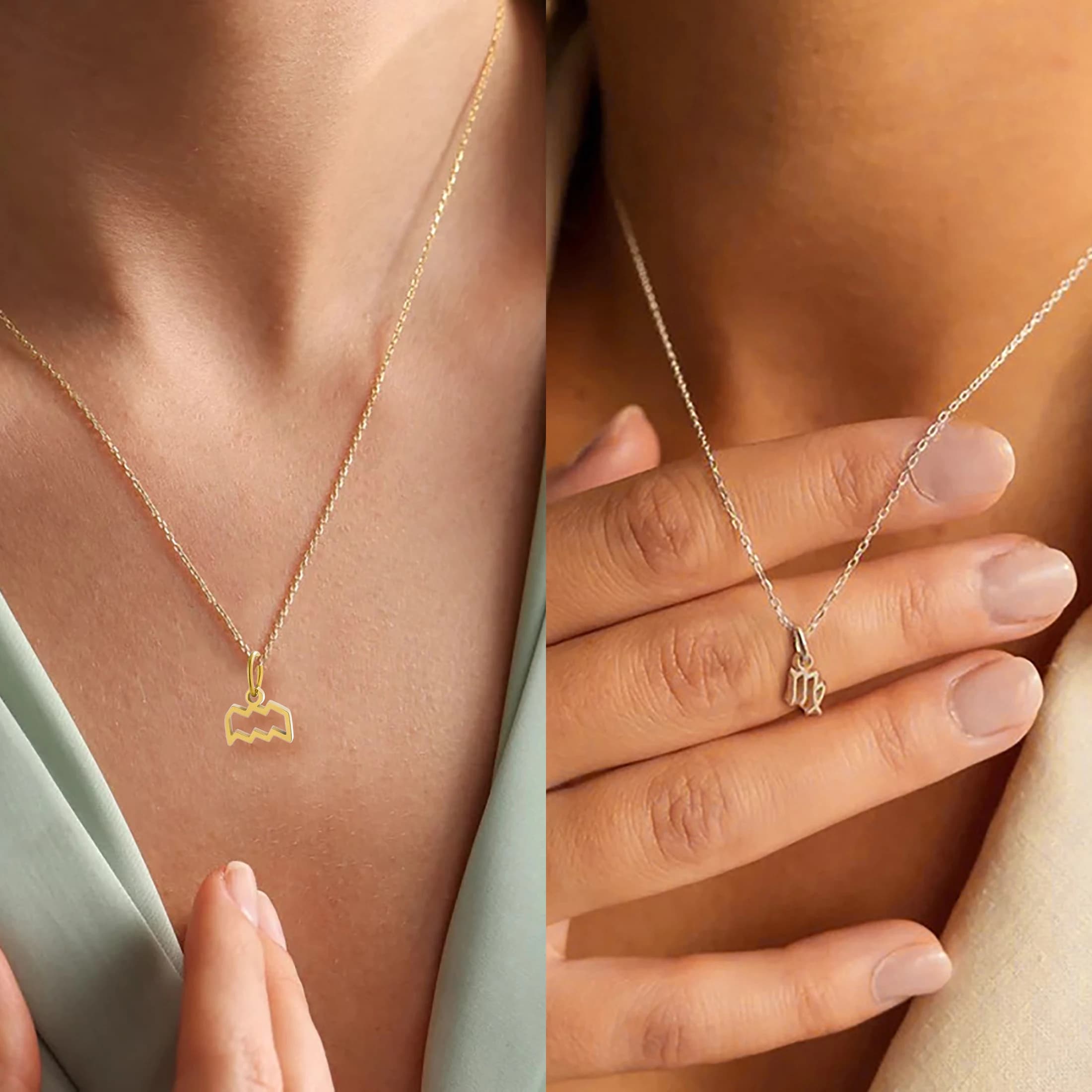 Trendy Stainless Steel Gold-Plated Zodiac Jewelry Necklace -  Wholesale Series - image 3