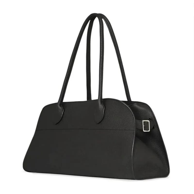 Women Pure Color Concise Shoulder Bag Fashion Commuting Bags Leisure Soft Large Capacity Tote for Ladies - image 3