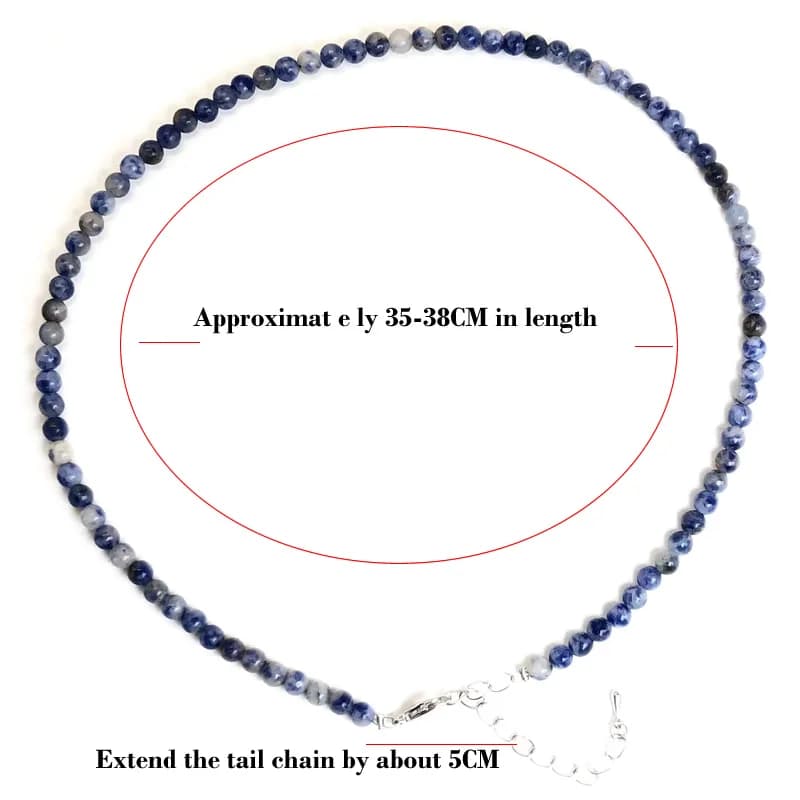Bohemian Natural Stone 4mm Round Beads Agate quartz opal Necklaces Women Friendship Neck Jewelry Fashion Vacation Chokers - image 3