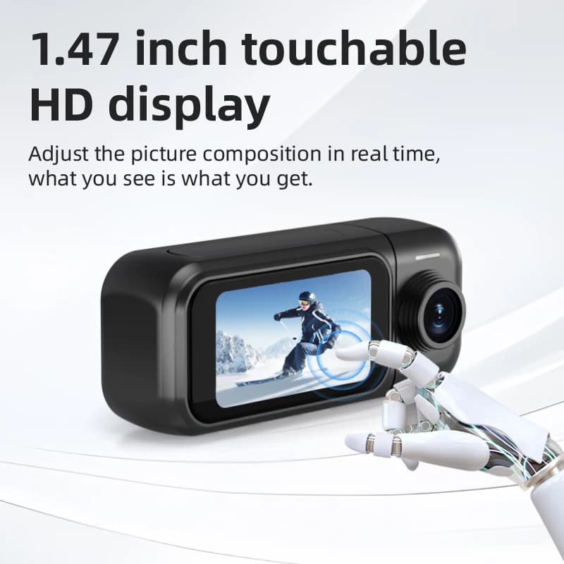 4K 1080P Wearable Body Worn Action Thumb  Camera Charging Pod Hands Free Recording Portable Camcorder For Work Travel Cycling - image 5