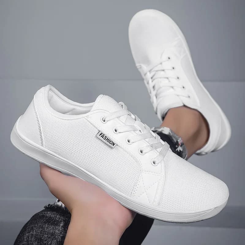 Men's Shoes and Sports Shoes Wide Toe Barefoot Casual Plus Size Wide Last Fashionable Canvas Black Flat Bottomed Board Shoes - image 4