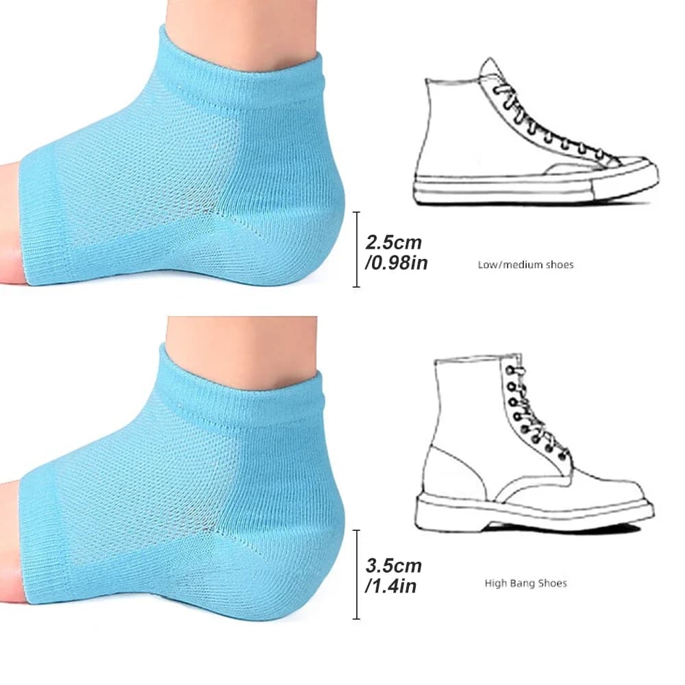 1 Pair Height Max Socks Invisible,Non-Slip,Reusable Shoe Lifts Height Increase Socks Reduce Foot Pain and Correct Poor Posture - image 4