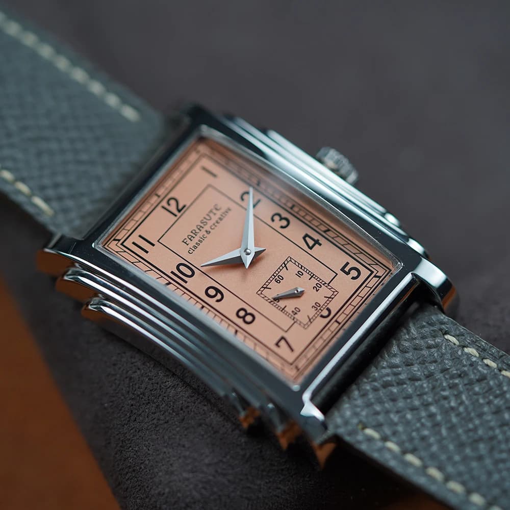 FARASUTE Original Design Square Manual Mechanical Men's Watch Seagull Movement Luxury Retro Sapphire Mirror Waterproof Men Watch - image 6