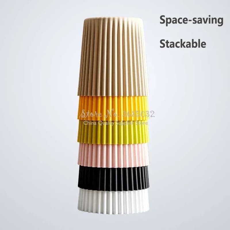 New Wrinkle Plastic Coffee Table,Macaroon Color,Living Room Side Table,Bedside Round Table,Creative Stool,Cake-shaped Home Decor - image 6