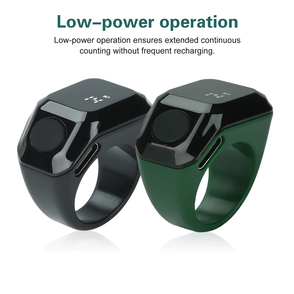 Smart APP Tally Counters Portable Digital Ring Counter Bluetooth Counting Muslims Zikr Ring Prayer Time Vibration Reminder - image 3