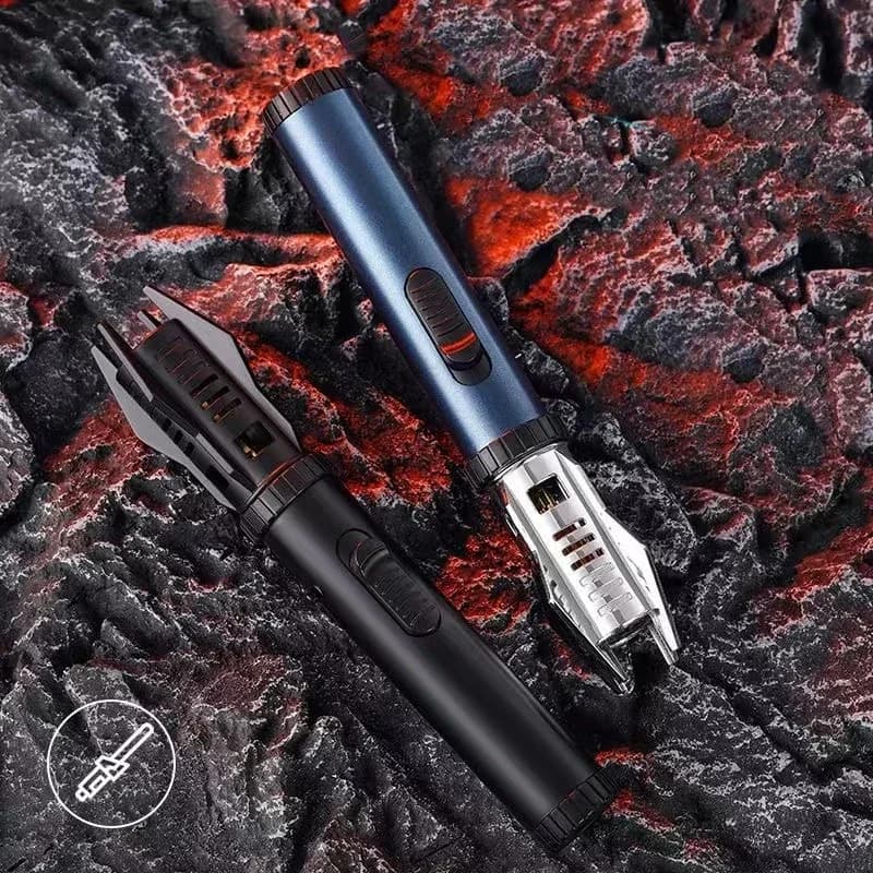 Planet Lightsaber Metal Outdoor Windproof Turbine Torch Jet Lighter BBQ Welding Cigar Tool Butane Gas Lighter 360° Gun - image 5