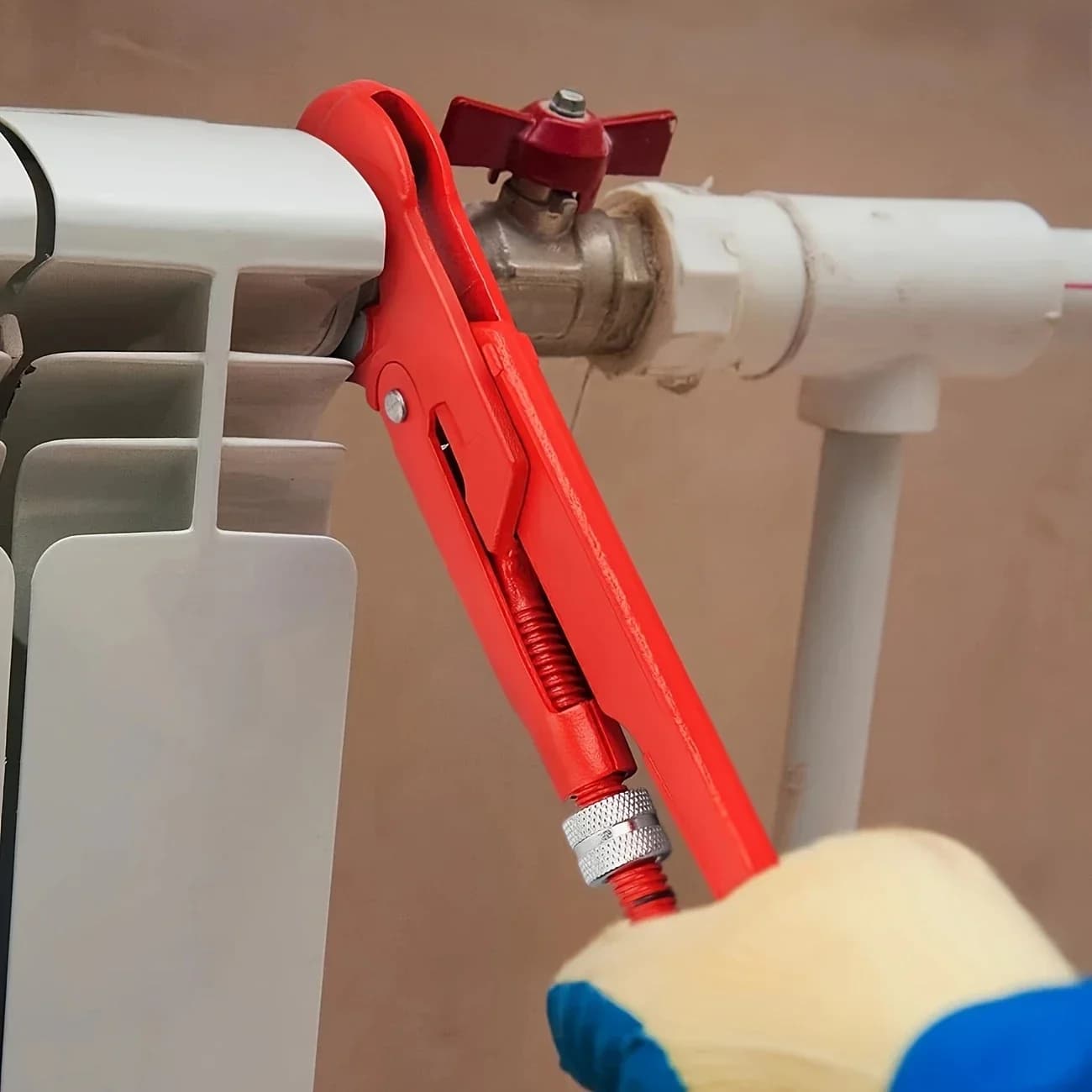 Eagle Point Pliers 1 1.5Inch Quick Pipe Wrench 45° Large Opening Throat Heavy Duty Plumbing Tools - image 4