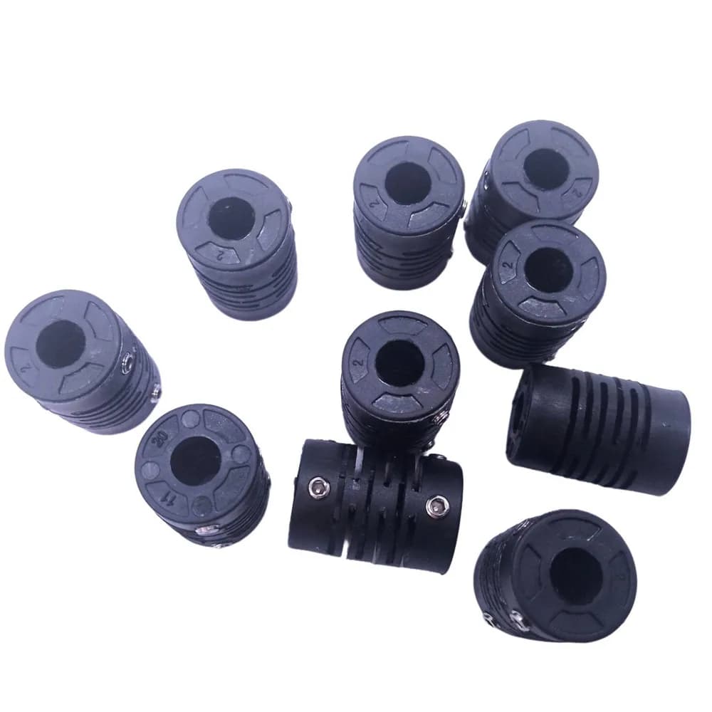 Good Quality Nylon Plastic Flexible Coupling 4 6 8 MM Hole E6B2 Encoder Shaft Coupling 10PCS Per Pack - image 4