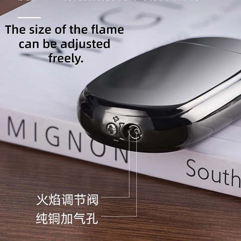 Novel Windproof Metal Butane Gas Lighters Tools Festival Gifts Cigar Accessories Portable Torch Cigar Lighter Premium Utility - image 3