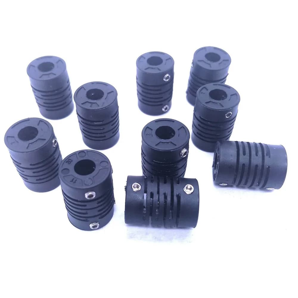 Good Quality Nylon Plastic Flexible Coupling 4 6 8 MM Hole E6B2 Encoder Shaft Coupling 10PCS Per Pack