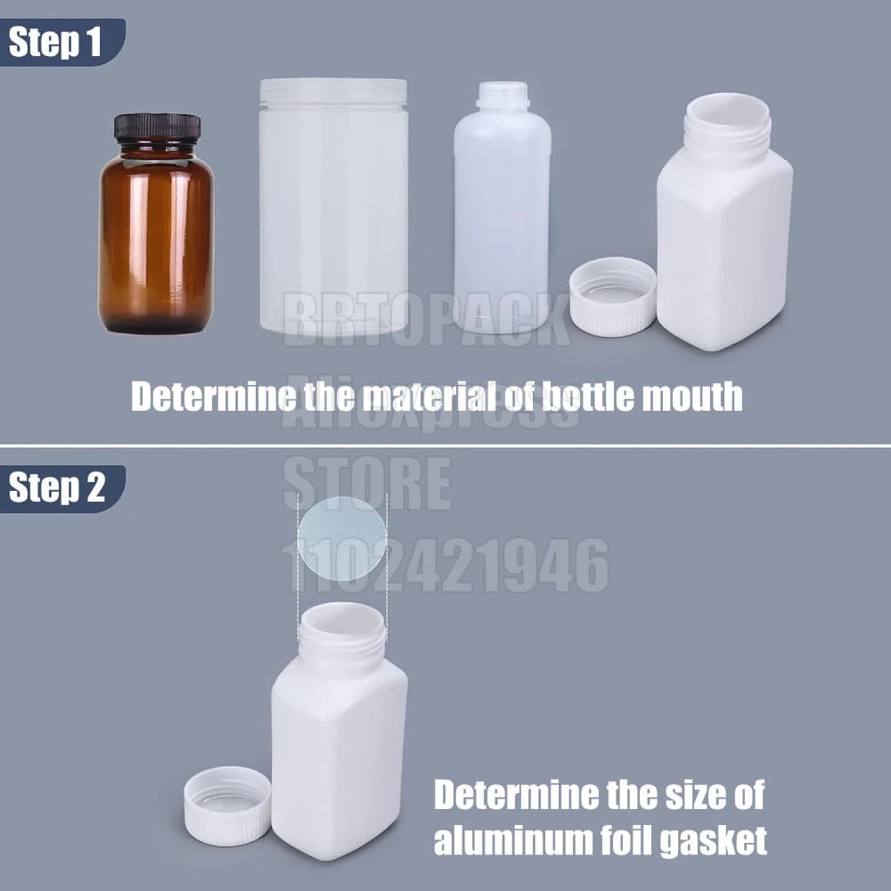 Heat Sealing Aluminium Foil Liner Induction Cap PET film Seal Liner For Glass PET PP HDPE Cosmetic Bottle - image 6