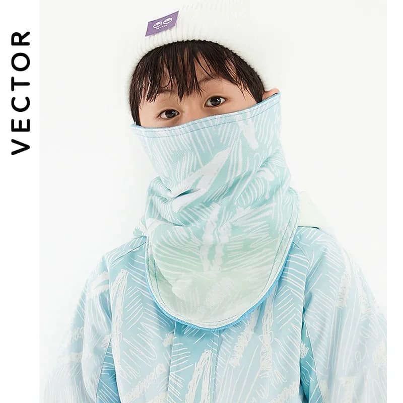 VECTOR Kids Winter Ski Cycling Mask Unisex Warm Full Face Snowboard Cartoon Triangular Scarf Windproof
