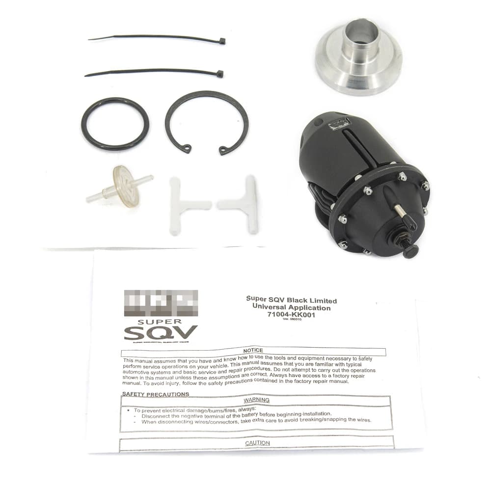 Universal SQV 2 Super Sequential Blow Off Valve Adjustable Pressure 1-30 PSI Black And Siver - image 5