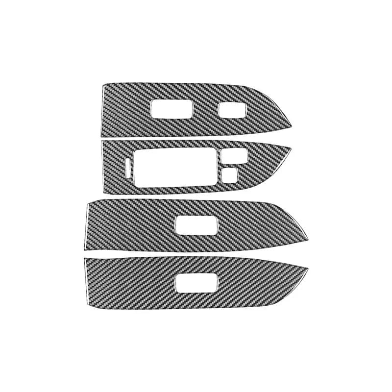 Carbon Fiber Car Power Window Lifter Switch Control Buttons Panel Trim Frame Decoration Sticker For LEXUS RX300 RX350 2004-2009 - image 4