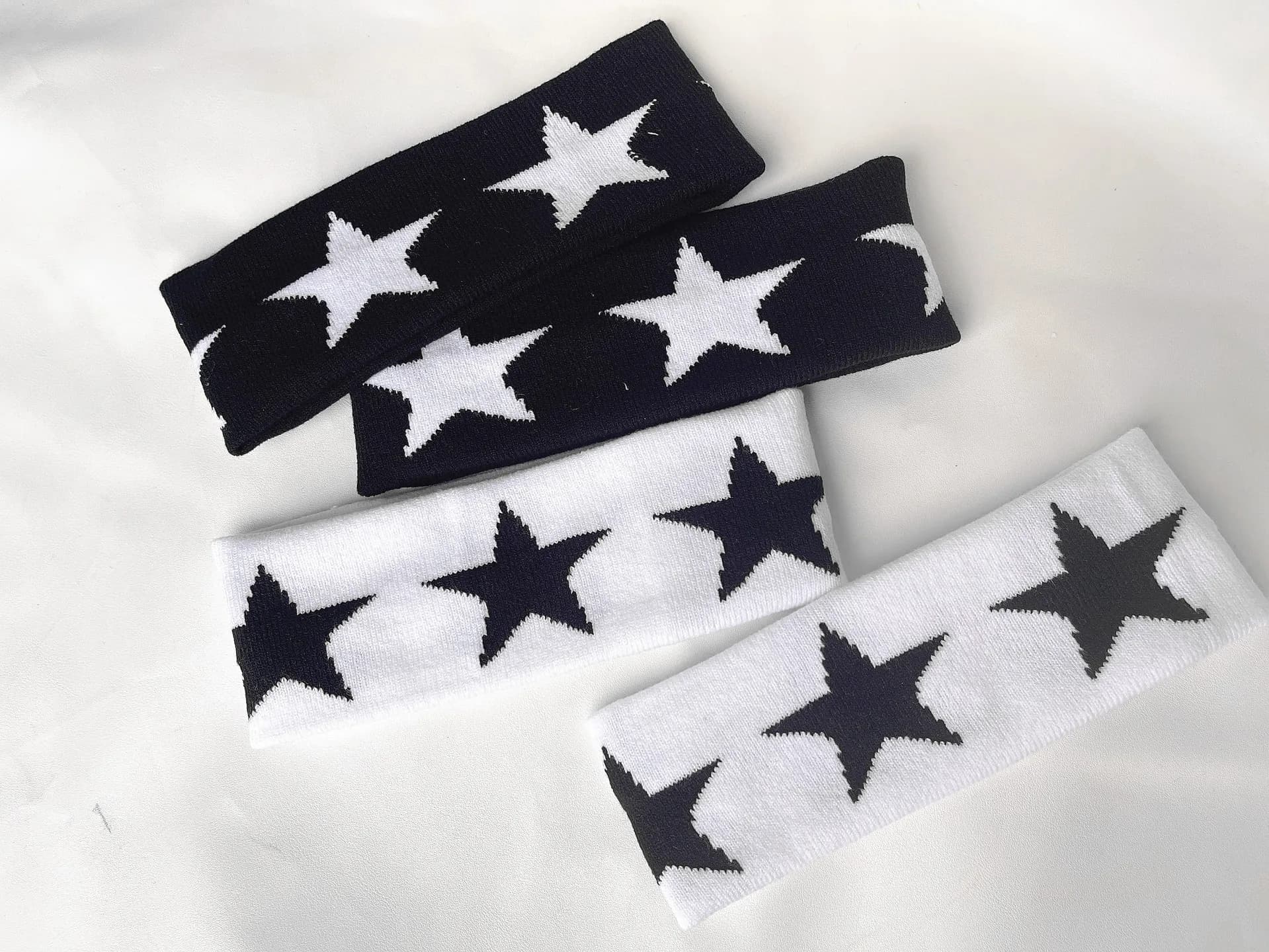 2023 Korean Wave New FELIX Lee Know Same Black and White Pentagram Hair Band Outdoor Sports Accessories Fans Gift - image 4