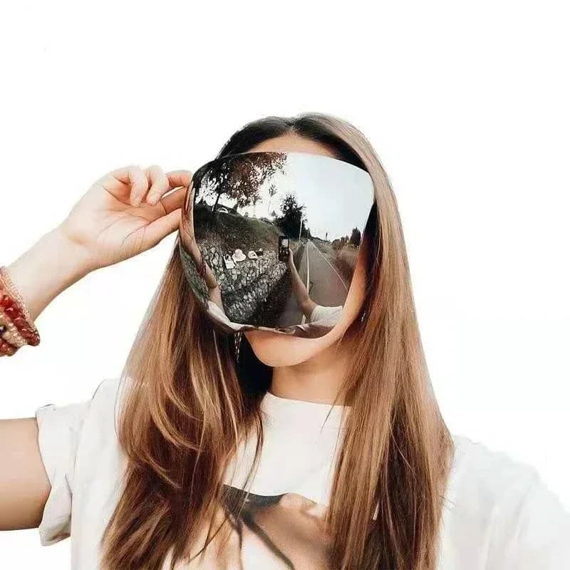 One Piece Protective Face Mask Full Face UV Resistant Oversized Punk Goggle Sunglasses Riding Windproof Dustproof Goggles Gifts - image 3