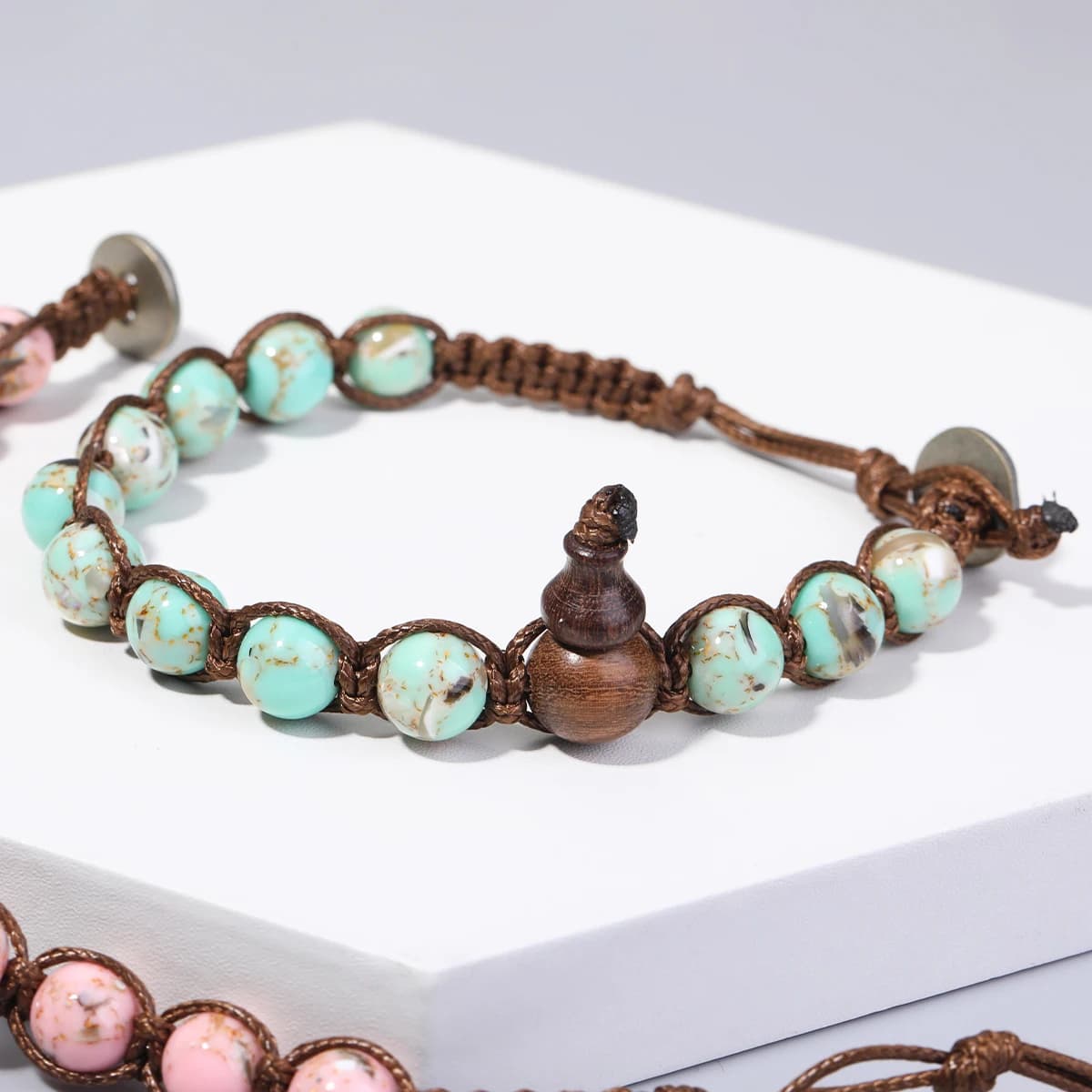 Tibetan Natural Stone Bracelet Healing Meditation Luck Prayer Peace And Health Pure Handmade Bracelet Men And Women Jewelry - image 4