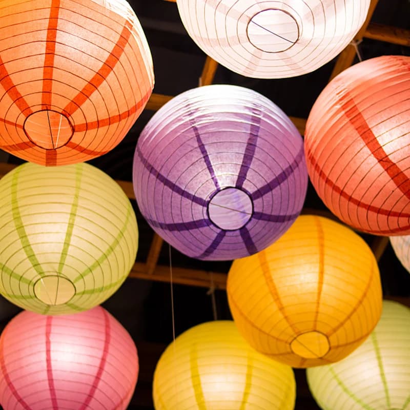 5pcs Round Paper Lantern 4/6/8/10/12inch Multicolor Chinese Lanterns Paper Balls Decor Wedding Birthday Party Hanging Decoration - image 4