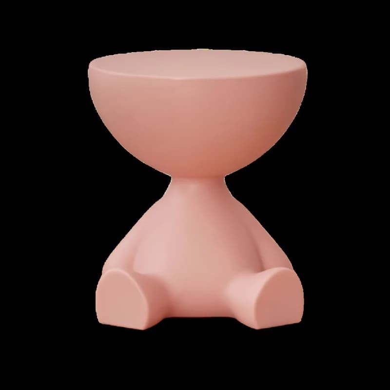 Modern Creative Bear-shaped Plastic Bedside Table Multifunctional Nightstand Suitable for Living Room Bedroom Storage - image 5