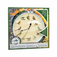 The Original Singing Bird Hanging Wall Sound Clock, 13 Inch, Green - image 3