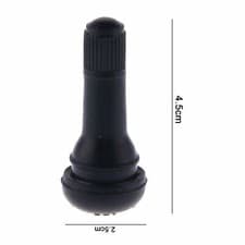 LOT 25 TR 413 Snap-In Rubber Tire Valve Stems Short Most Popular Valve Black - image 4