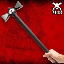M48 Double-Headed War Hammer XL And Sheath | 2Cr13 Stainless Steel Head - image 6