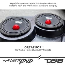 DS18 PRO-GM6B 6.5" MIDRANGE CAR SPEAKER WITH BULLET LOUDSPEAKER 480 WATTS 8 OHM - image 5