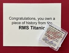 RMS Titanic Wreck Wood Artifact w/ COA. White Star Line WSL Real Relic. Popular! - image 3