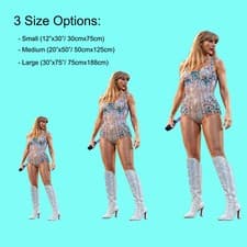 Music Fan Art 5, Star Taylor Life Size Peel & Stick Removable Cutout Wall Decal - image 2