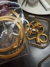 10K Solid Yellow Gold 5.5mm Flat Snake Chain Necklace 20"- - image 5
