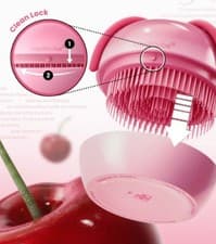 medicube x FOREVER:CHERRY Hair Brush Ribbon Cherry Pink Detangling NEW Popular - image 5