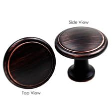 10 Pack Round Cabinet Knob Pull Handle Kitchen Bath Rubbed Bronze Popular - image 4