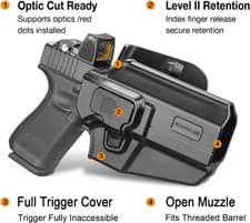 Universal OWB Gun Holster– Fits Most Popular Compact to Full Size Handguns, RH - image 2