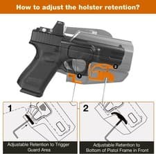 Universal OWB Gun Holster– Fits Most Popular Compact to Full Size Handguns, RH - image 4