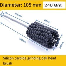 4" to 4-1/8" 100mm to 105mm Engine Cylinder Hone Bore Brush 240 Grit New USA➹ - image 3