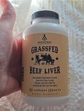 Ancestral Supplements Grassfed Beef Liver - 180 Capsules 500mg EA popular new