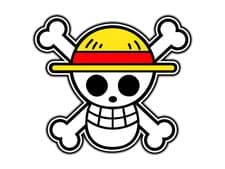 One Piece Skull Mugiwara Flag #1 Pirate Sticker Waterproof Vinyl Decal Die-Cut