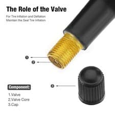 LOT 200 TR 413 SNAP-IN TIRE VALVE STEMS SHORT BLACK RUBBER MOST POPULAR VALVE - image 3