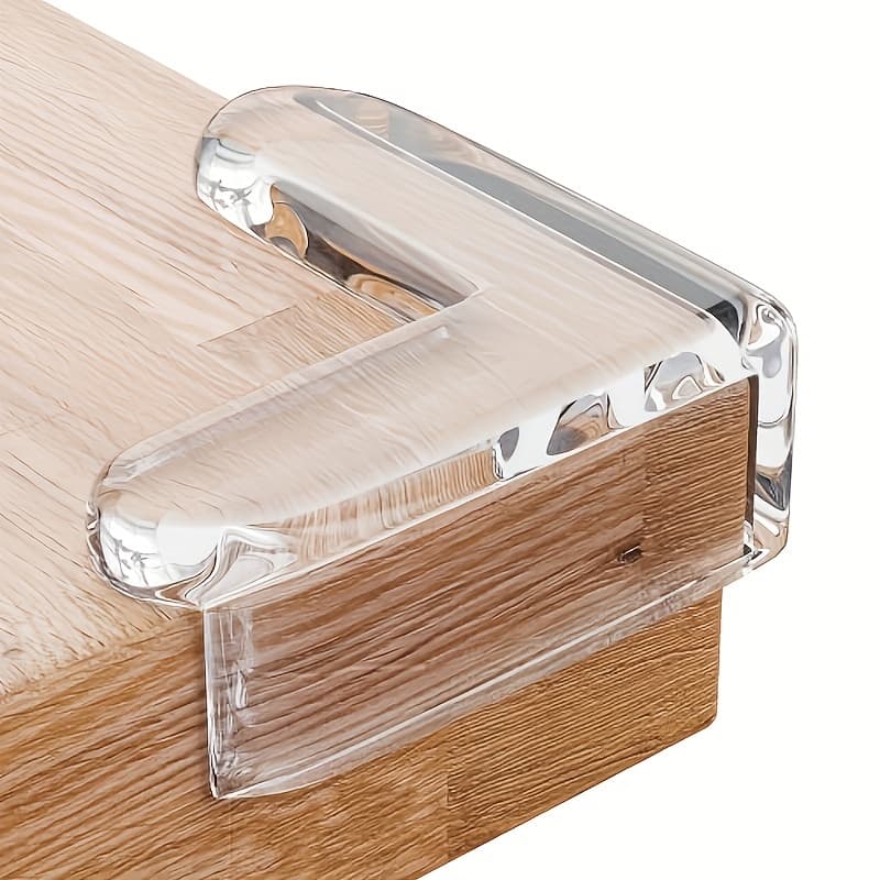 12pcs -Safe Clear Corner Guards - High-Resistant Adhesive Gel for Table, Furniture, Glass, Cabinet & More! Christmas, Halloween, Thanksgiving Day Gift