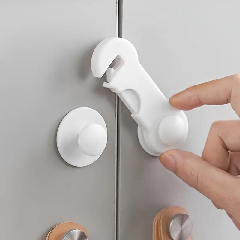 10pcs Child Safety Locks - Multi-Functional Cabinet, Room, and Drawer Pinch Protection Locks for Child Safety