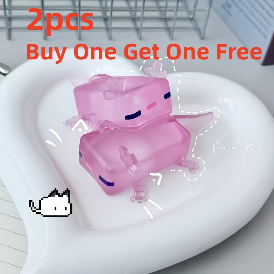 Buy One Get One Free 2pcs Axolotl Squishy Relax Toys, Cute Squishy Axolotl Squeeze Toys - Soft and Stretchable, Popular Party Favor Gift, Relax Sensory Toy, Halloween/Christmas/Easter/Birthday Party Favor Bag Fillers, Classroom Reward Supplies