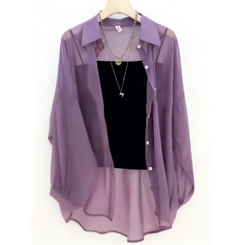 2026 Spring/Summer New Loose and Versatile Fashionable Medium Length Shirt Thin Commuter Outerwear Sunscreen Clothes for Women