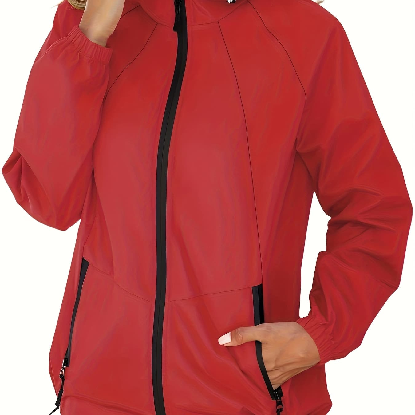 Plus Size, New Women's Clothing, Casual Simple Commuting Zipper Large Size Trench Coat