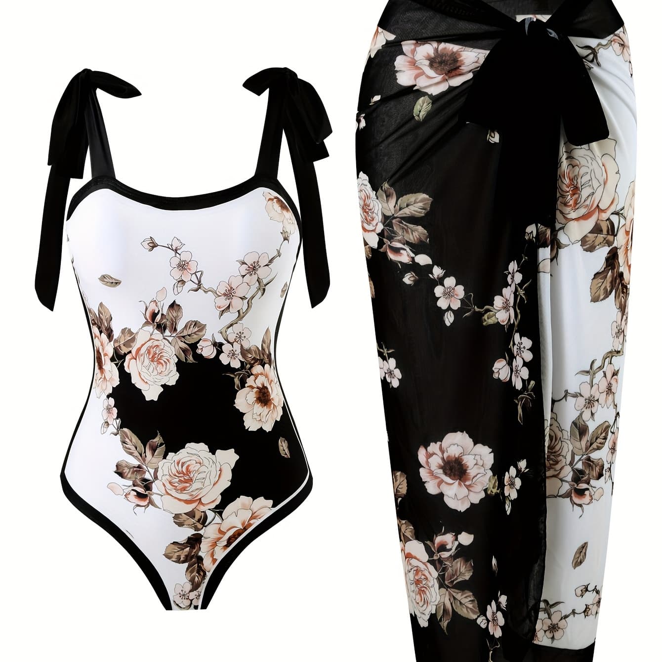 Women's Swimsuit New Style Split Sexy Small Chest Gathering European And American Hot Spring Swimwear