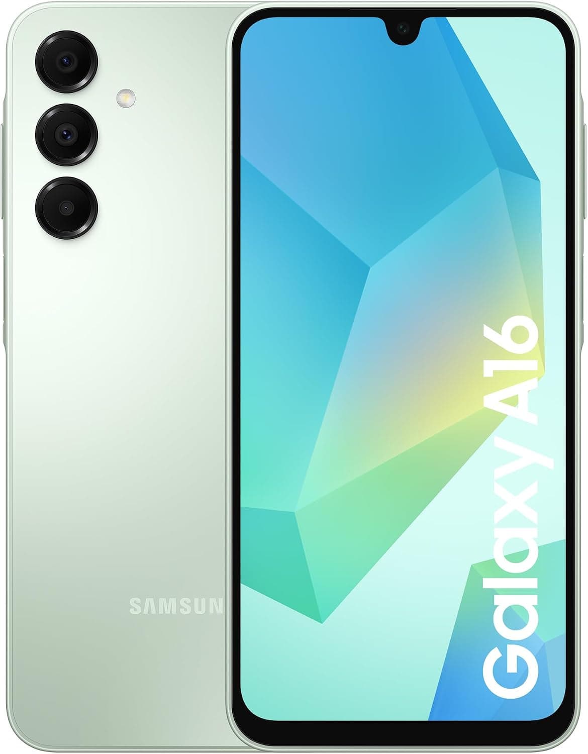 Samsung Galaxy A16 4G Android Smartphone, Super Amoled 6.7" Screen, Multiple Cameras, 128GB Storage, Light Green, 3 Year Manufacturer